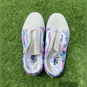 Floral and cream vans